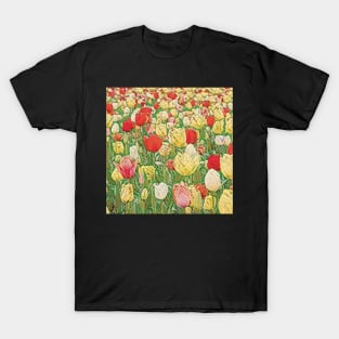 Artistic Impressionist Tulips T-Shirt